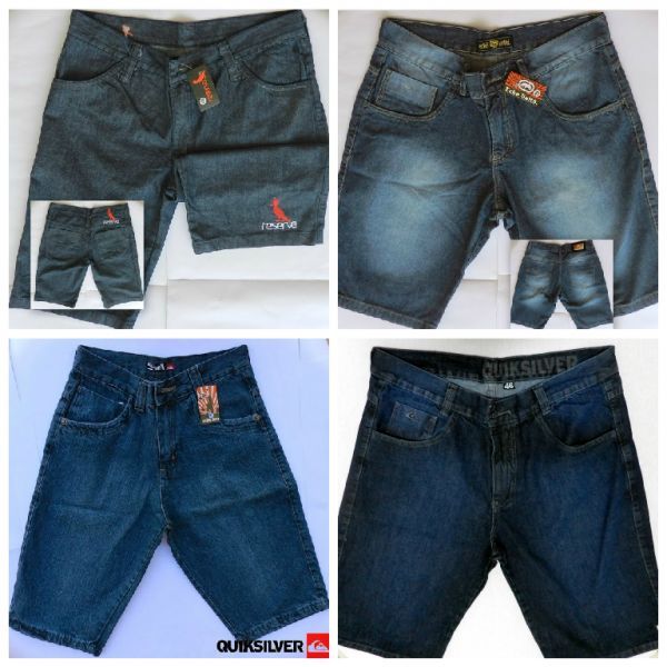 KIT 10 BERMUDAS JEANS MASCULINA DE MARCA