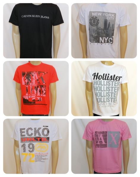 GMSHOP - KIT 30 CAMISETAS DE MARCAS (MALHA 30.1 PENTEADA)