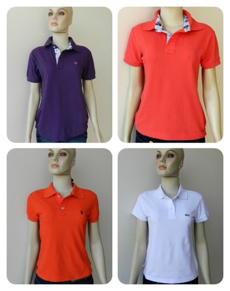 GMSHOP - KIT 30 CAMISETAS POLO PIQUET FEMININA